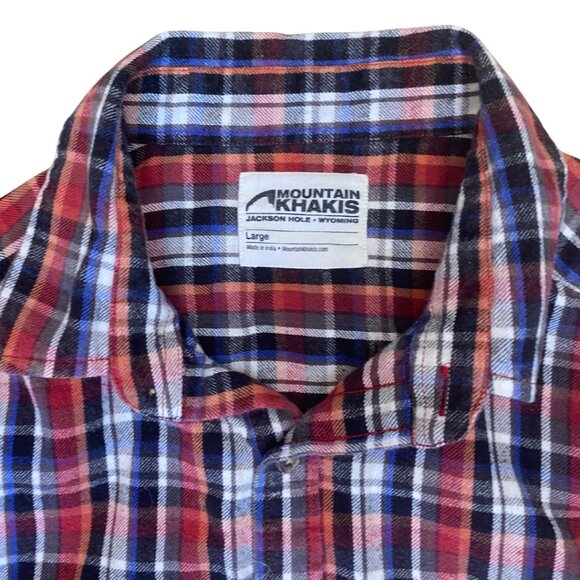 Mouintain Khakis Red, Black, Blu Plaid Shirt (Style #21305) - Picture 4 of 8